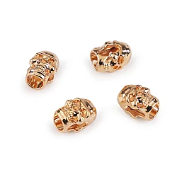 Terminație șnur craniu  ø5 mm - Auriu rose (20 Bucăți)