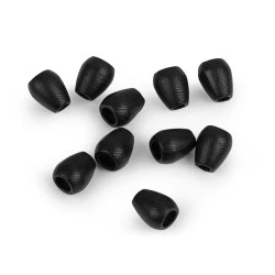 Capat metalic pentru snur ø3,5 mm / ornament - Lac negru (10 Bucăți)