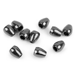 Capat metalic pentru snur ø3,5 mm / ornament - Nichel negru (10 Bucăți)