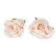 Floare de trandafir artificiala ø5 cm - Crem deschis (10 Bucăți)