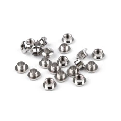 Ocheți cu filet interior 5 mm / ø11 mm exterior - Nichel (10 Perechi)