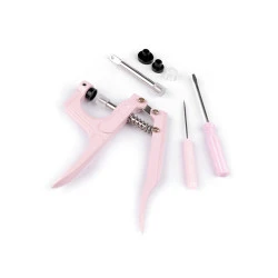 Presa manuala pentru capse - Roz deschis (1 Set)