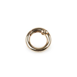 Inel carabină, ø13 mm - Auriu rose (10 Bucăți)