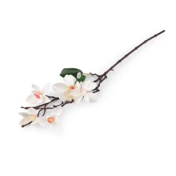 Crenguta artificiala de magnolie - Crem foarte deschis (1 Bucată)