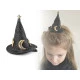 Agrafă de păr pălărie de vrăjitoare - Negru (1 Bucată)