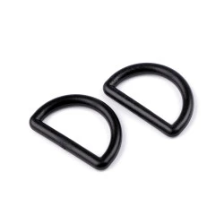Inel din plastic tip d latime 32 mm - Negru (10 Bucăți)