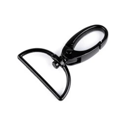 Crabina metalica 32 mm - Lac negru (1 Bucată)