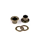 Ocheți metalici ø8 mm interior / ø14 mm exterior - Alamă antică (100 Perechi)