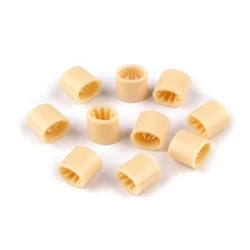 Opritoari snur / bratari festival 7x9 mm - Ecru (10 Bucăți)