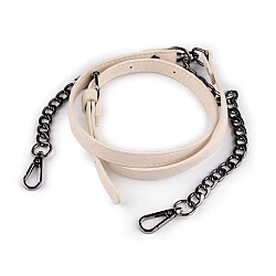 Curea cu carabine pentru geanta de mana, latime 1,5 cm - Crem deschis (1 Bucată)
