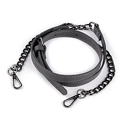Curea cu carabine pentru geanta de mana, latime 1,5 cm - Gri neutral (1 Bucată)