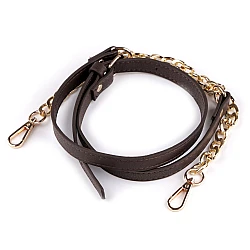 Curea cu carabine pentru geanta de mana, latime 1,5 cm - Maro (1 Bucată)