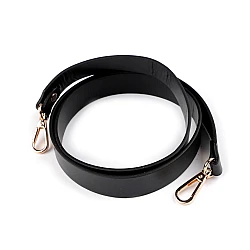 Curea cu carabine pentru geanta de mana, latime 2,4 cm - Negru (1 Bucată)