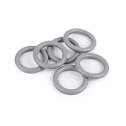 Inele colorate din lemn ø50 mm - Gri neutral (20 Bucăți)