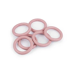 Inele colorate din lemn ø50 mm - Roz pudrat (20 Bucăți)