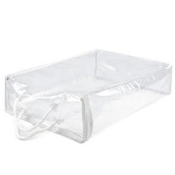 Cutie de depozitare/cutie pvc cu fermoar - Transparent (1 Bucată)