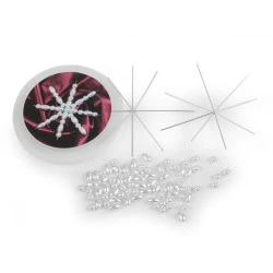 Set pentru realizarea steluțelor de crăciun din margele 2 buc - Conform imaginii (1 Set)