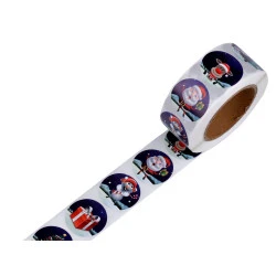 Autocolante din hârtie de crăciun ø25 mm - Albastru închis (1 Rolă)