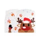 Cutie cadou de craciun ren, mos craciun - Roșu (25 Bucăți)