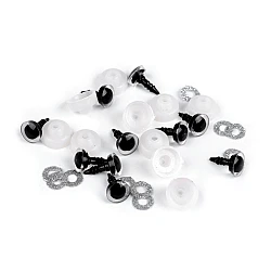 Ochi pentru jucării cu dispozitiv de siguranță ø10 mm - Argintiu (10 Seturi)