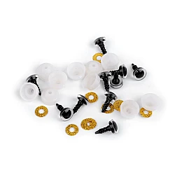 Ochi pentru jucării cu dispozitiv de siguranță ø10 mm - Auriu (10 Seturi)