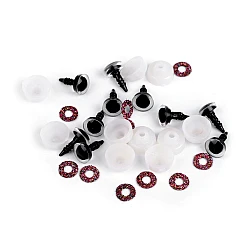 Ochi pentru jucării cu dispozitiv de siguranță ø10 mm - Ciclam (10 Seturi)