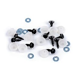 Ochi pentru jucării cu dispozitiv de siguranță ø10 mm - Bleu pal (10 Seturi)