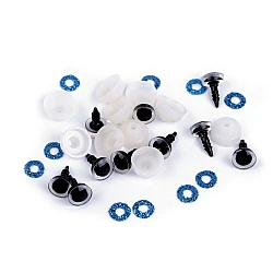 Ochi pentru jucării cu dispozitiv de siguranță ø10 mm - Albastru safir (10 Seturi)