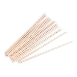 Bețe din lemn pentru macrame de 25 cm - Natural deschis (15 Bucăți)