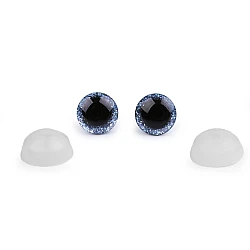 Ochi cu sclipici ø12 mm - Albastru deschis (10 Seturi)