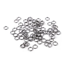 Inele chei ø8 mm - Nichel negru (20 Grame)