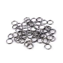 Inele chei ø10 mm - Nichel negru (20 Grame)