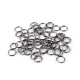 Inele chei ø10 mm - Nichel negru (20 Grame)