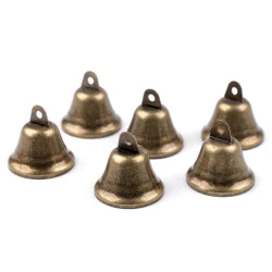 Clopotel metalic ø38 mm - Alamă antică (6 Bucăți)