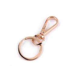 Carabina metalica cu inel - Auriu rose (1 Bucată)