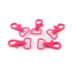 Carabina plastic 17 mm - Roz (5 Bucăți)