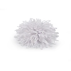 Floare textila pentru cusut si lipit ø10 cm - Alb lăptos (10 Bucăți)