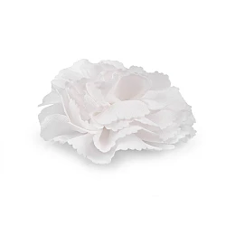 Floare textila pentru cusut si lipit ø10 cm - Alb (10 Bucăți)