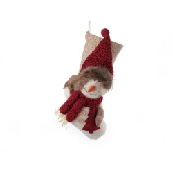 Ciorap de mos nicolae 25x50 cm - Bej (1 Bucată)