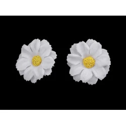 Floare artificiala ø3,5 cm - Alb (12 Bucăți)