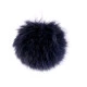 Pompon din blană cu buclă ø11 cm - Off white (1 Bucată)