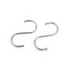Cârlig metalic 7 cm - Nichel (5 Bucăți)