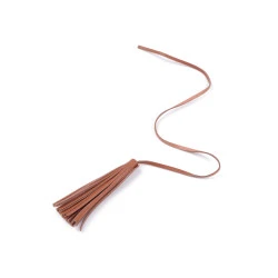 Ciucuri din piele sintetica 10 cm - Maro coniac (1 Bucată)