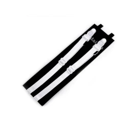 Bretele jartiere / port-jartiere - Alb (1 Pereche)