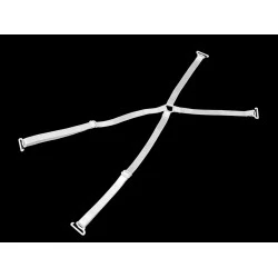 Bretele încrucișate pentru sutien cu închidere - Alb (1 Pereche)