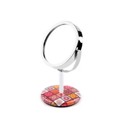 Oglinda de toaleta cu strasuri - Roz somon închis (1 Bucată)