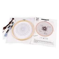 Set de broderie cu motiv preimprimat, papadie pe tul - Conform imaginii (1 Set)