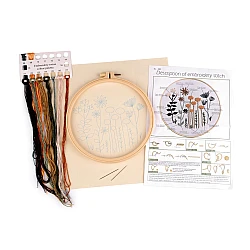 Set de broderie cu motiv preimprimat, plante, ierburi - Conform imaginii (1 Set)