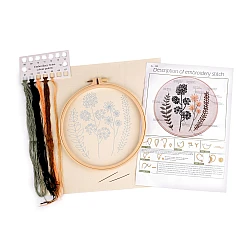 Set de broderie cu motiv preimprimat, plante, ierburi - Conform imaginii (1 Set)