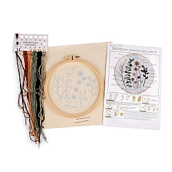 Set de broderie cu motiv preimprimat, plante, ierburi - Conform imaginii (1 Set)